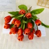 9 artificial tulip bouquets, home decoration shooting props, artificial flowers, mini artificial flowers Specification image